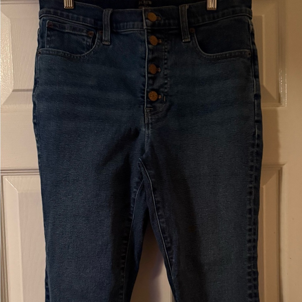 J. CREW Essential Straight Button Fly Denim Jean-Size 28